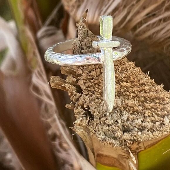 Sterling Silver Plated Renaissance Medieval sword Rings - Picture 5 of 8